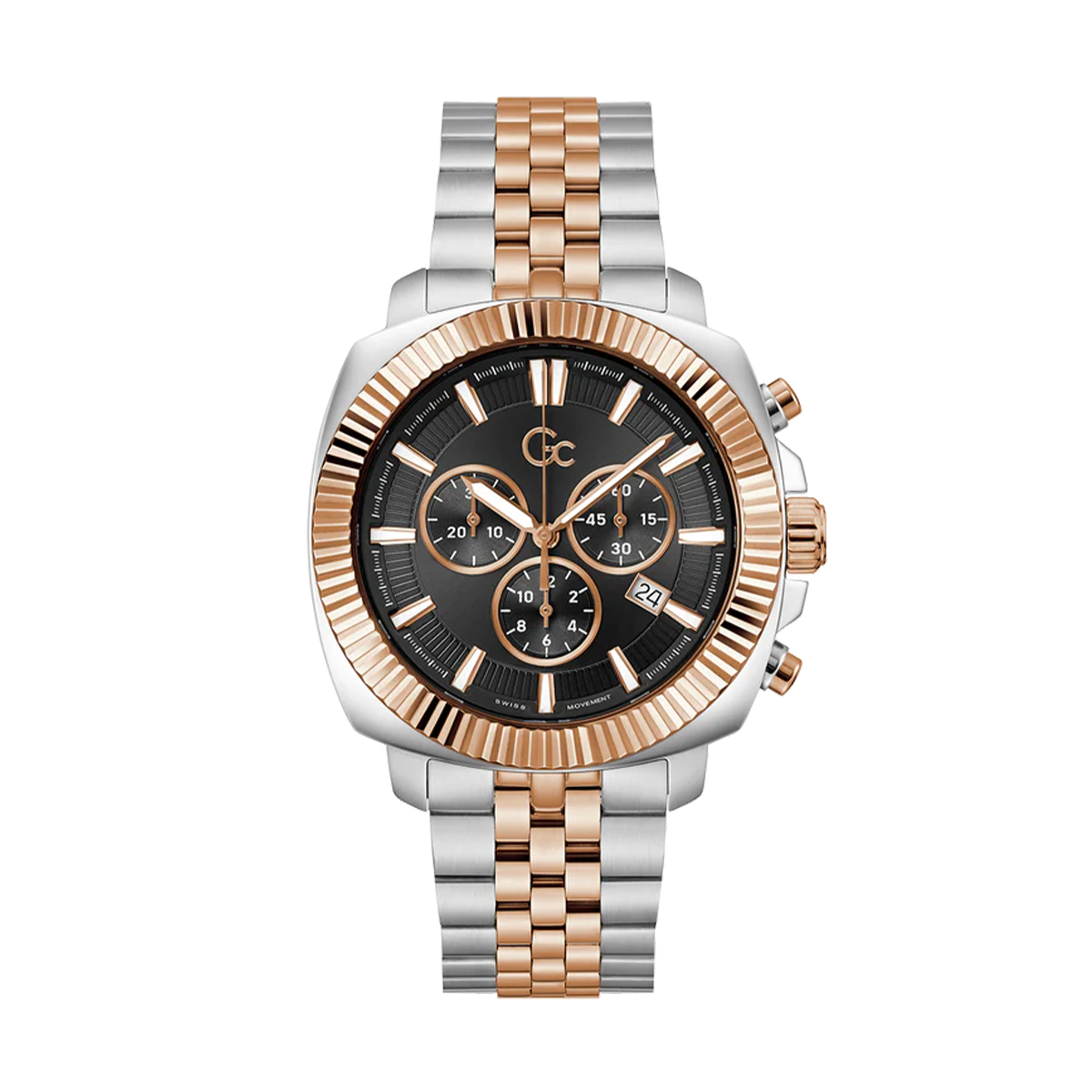 MONTRE GC HOMME CHRONO ACIER
